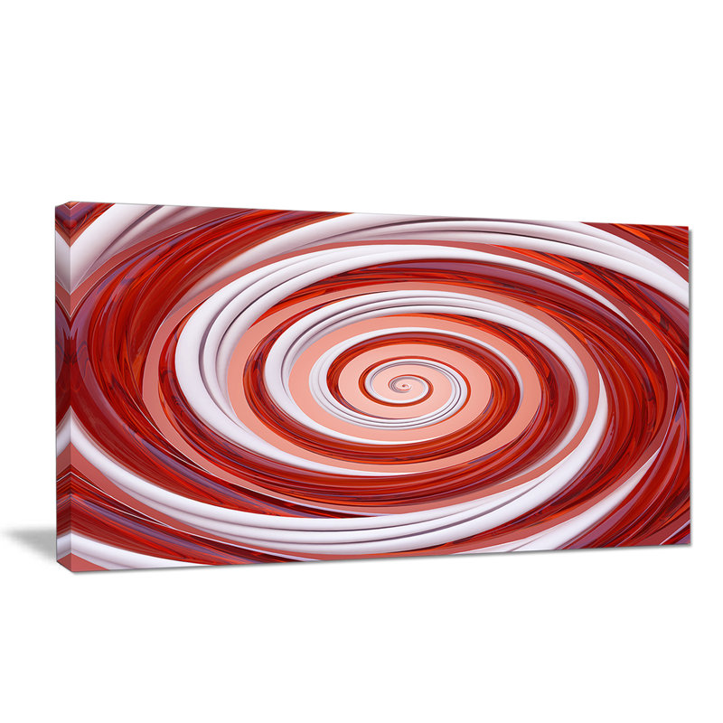 " Christmas Candy Cane Spiral ", 8" H x 12" W x 1" D