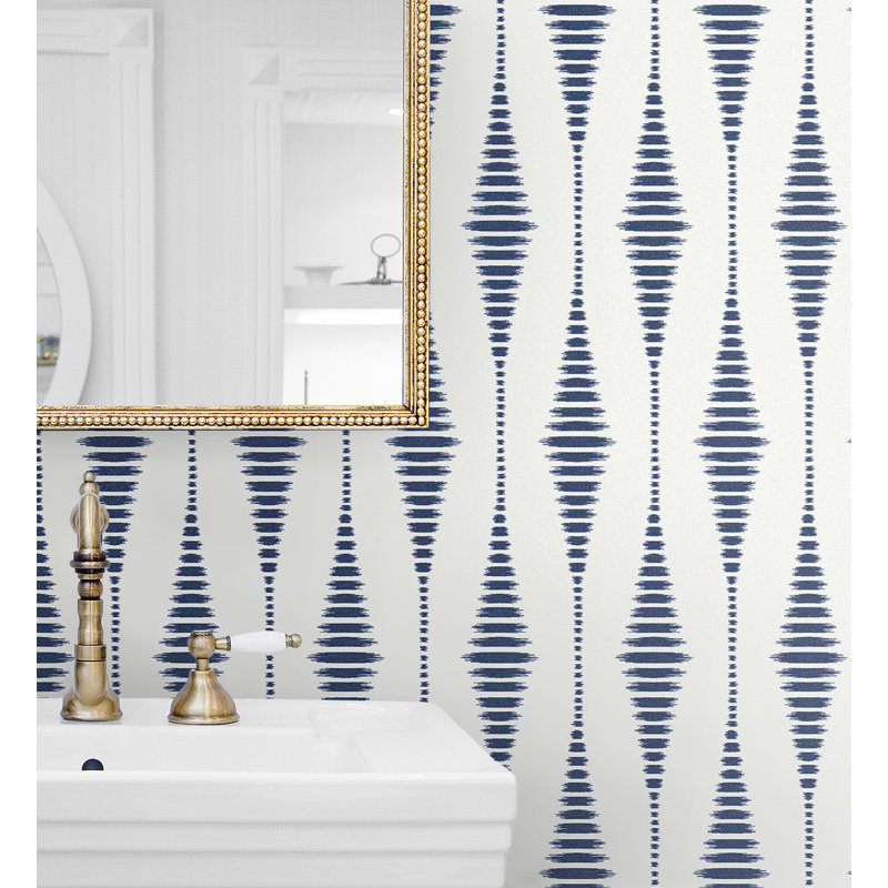 Aulea Geometric Roll, Celestial Blue/Pearl