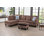 980-SCO-MICROFIBER Canapé et méridienne de 97,5 po de large avec repose-pieds