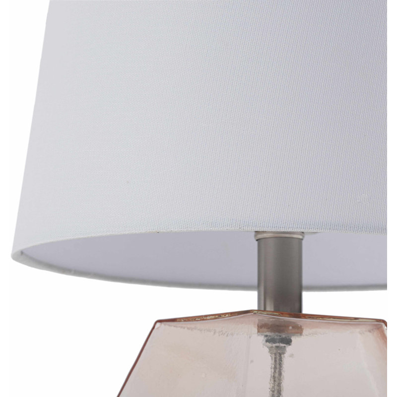 Chaydon Glass Table Lamp, Pink