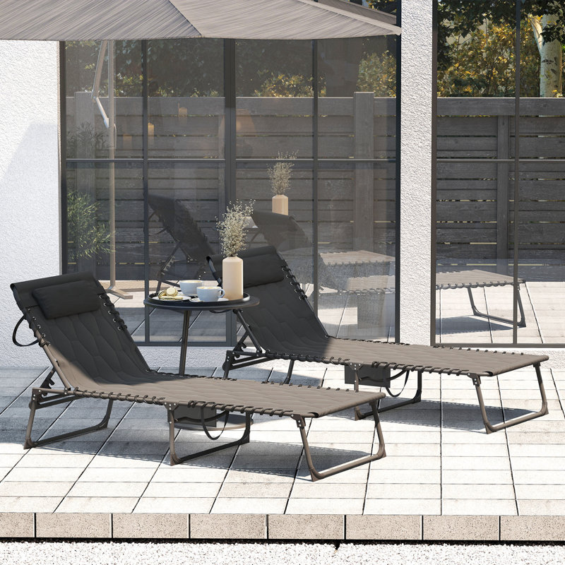 188cm Long Chaise Lounge Set with Cushions