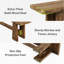 Solid Wood Bench
