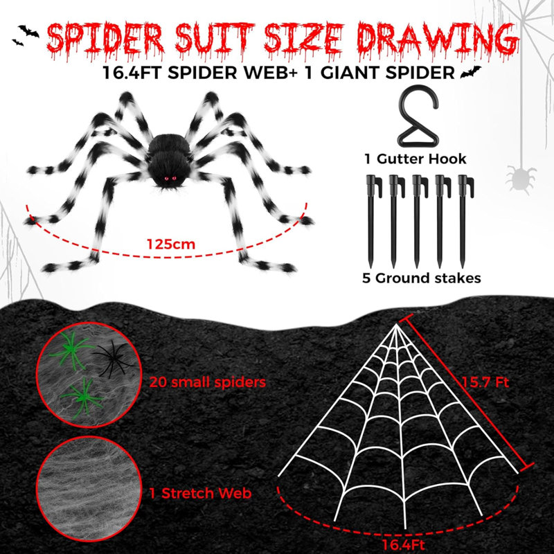 Halloween Spider Insects Figurines & Collectibles
