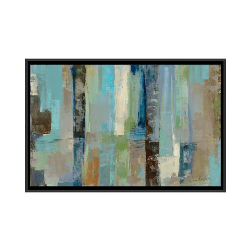 Skylights Painting Print on Wrapped Canvas, 18" H x 26" W x 1.5" D, Black Framed Canvas, No Mat