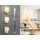 Wall Lamp With Dimmer Switch And USB Charging Port Oval Linear Sleek Lampshade 