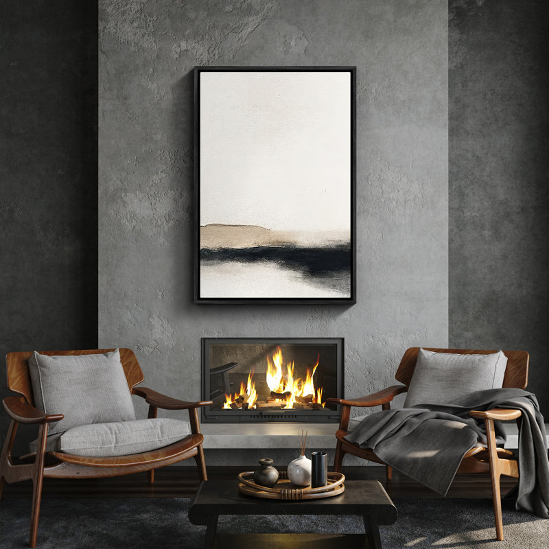 Framed Wall Art Abstract Vintage Antique Classic for Bedroom, Black, 24" H x 16" W
