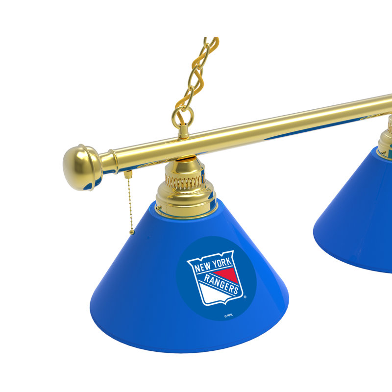 Luminaire suspendu 3 lumières NHL, Laiton, New York Rangers