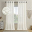 Paire de rideaux semi-transparents avec œillets Draycott-654470413-618913046