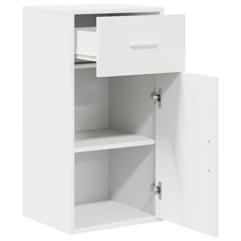 Sideboard 38 X 34.5 X 75 Cm Engineered Wood, White