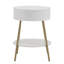 Table de bout avec rangement Burkholder