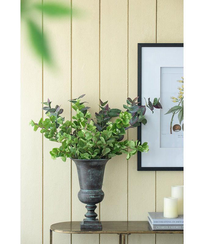 Vase de table Epernay, H 16,9 po x l 9,5 po x P 9,5 po