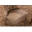 Ensemble de 2 pièces, chaise de salle à manger en bois massif touffeté kaki avec garniture cloutée