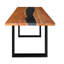 Marjory Acacia Metal Base Dining Table