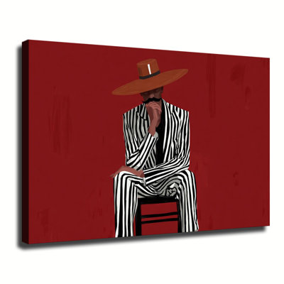 Reproduction d'art mural sur toile tendue avec châssis minimaliste moderne abstrait minimaliste pour salon et chambre à coucher