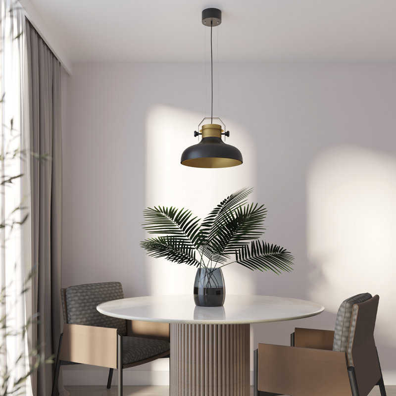 Anaysha 1 - Light Pendant, Black/Gold