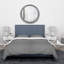 Ensemble de housse de couette en métal avec cercles de gril designart-35228689