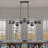 Holmesfield 9 - Light Modern Dimmable Sputnik Linear Glass Bubble Chandelier-1551573638