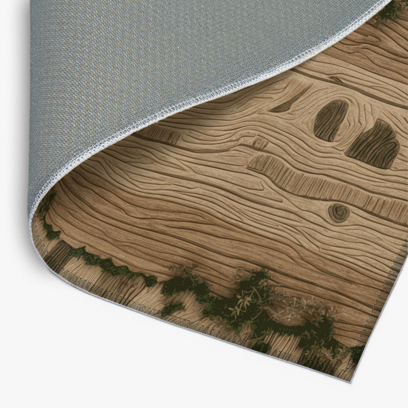 Tapis beige d'intérieur et d'extérieur Nature, Rectangle 4pi x 6 pi
