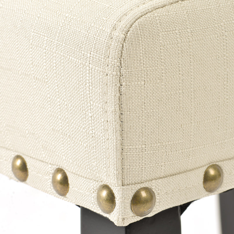 Dominik 45cm H Linen Upholstered Side Chair, Beige