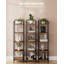 Bookcase Bookshelf, Narrow Tall Bookcase, Slim Wooden Shelving Unit for Bedroom, Living Room, Home Office, Sturdy -1380857592-1380857593