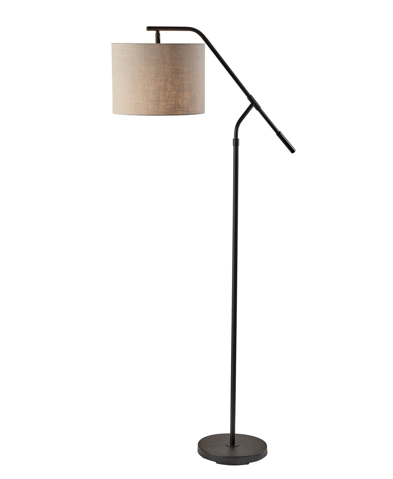 60'' Steel Floor Lamp, Black