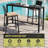 Rectangular Metal Outdoor Bar Table (Set of 2)-116376045-122569054