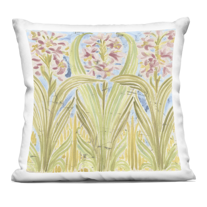 Coussin décoratif imprimé Palau Tile Florals par June Erica Vess, Floral 1
