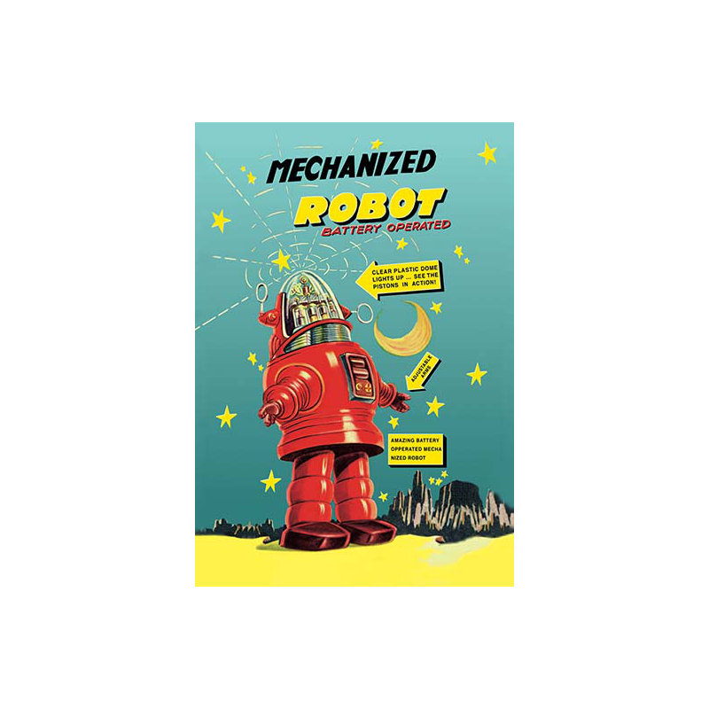 Robot mécanisé, H 42 po x l 28 po x P 1,5 po