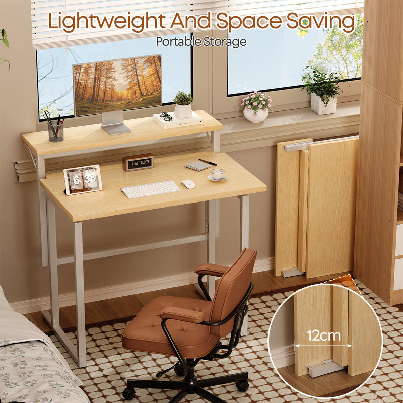 Metal Base Floating Desk