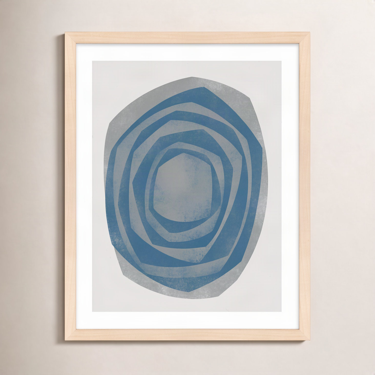 Vertigo "Vertigo 3" Print by Jacques Pilon, 50" H x 40" W x 1.25" D, Maple