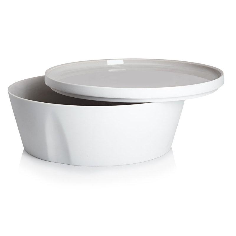 L'Econome By STARCK Porcelain Salad Bowl, Gray