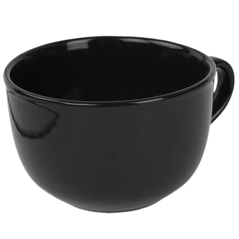 Ceramic Teacup, Black