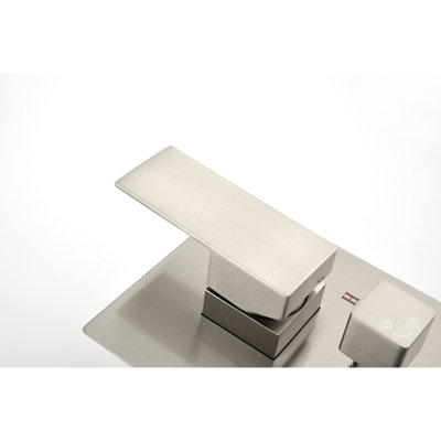 Two - Function Solid Brass Shower Diverter Valve With 2 Entrances And Balanced Filter, Rough In Handle Outlets 1/2 Standard Thread