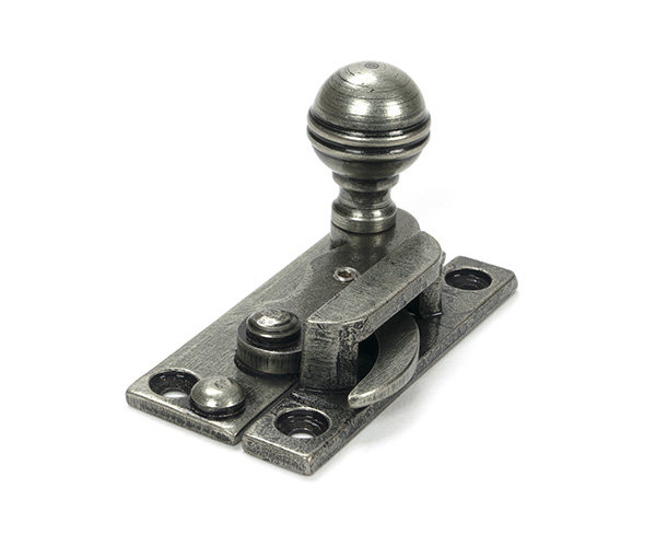 Prestbury Sash Hook Fastener, Pewter Patina