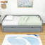 Twin-to-King Wood Daybed with Pull-Out Twin Trundle and Strong Frame-1863472818