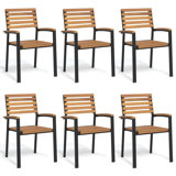 Demoreta Stacking Patio Dining Armchair