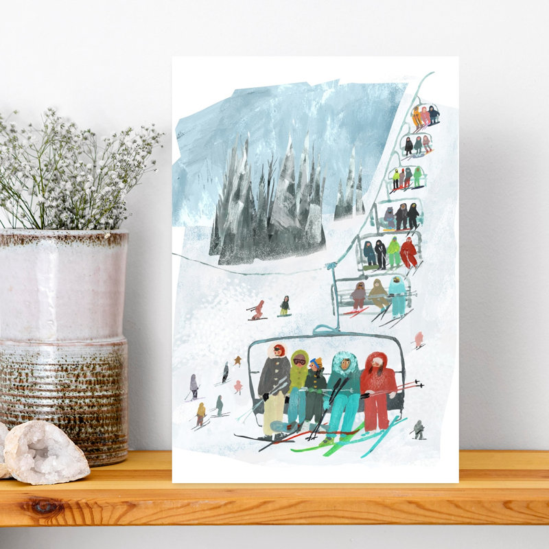 Contemporary Art Abstract Contemporary Winter Wall Art 1 Piece Wrapped Canvas Wall Art, 30.48 cm H x 20.32 cm W