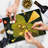 Ambesonne Dutch Cutting Board Large Size Image of Trumpet Daffodil Dark Cocoa Earth Yellow