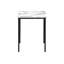 Ensemble de tables basses et de tables de bout contemporaines 3 pièces avec structure en métal durable et plateau en stratifié d'aspect marbre élégant