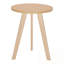 Table d'appoint ronde en bois avec pieds vert