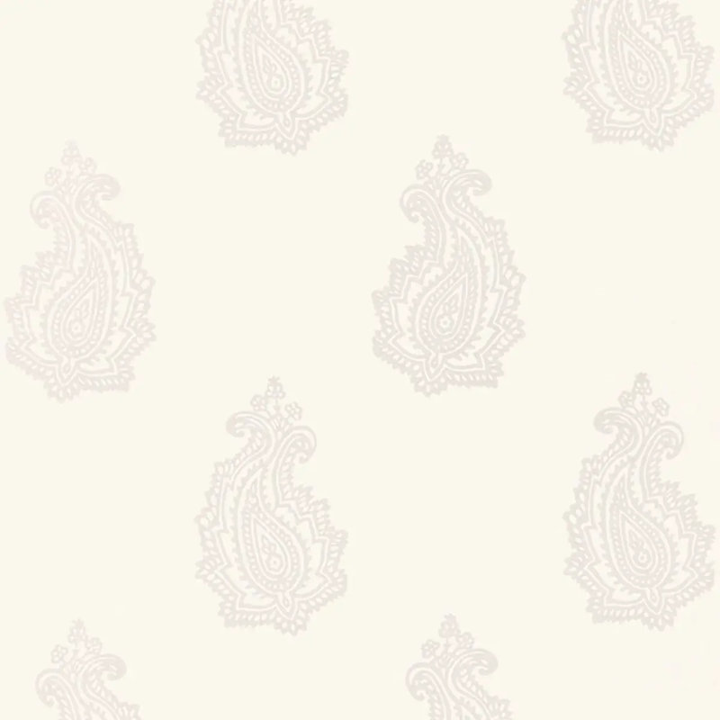 Madras Paisley Wallpaper, Oyster