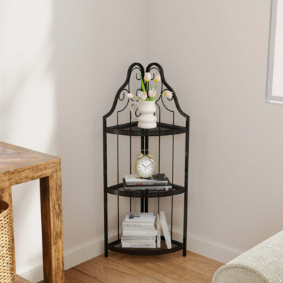 3-Tier Corner Open Shelf
