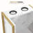 Salon Utility Cart with Hair Dryer Holders and 3 Drawers, Lockable Wheels