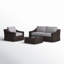 Adolpha Fully Assembled 4 Piece Sectional Seating Group with Cushion