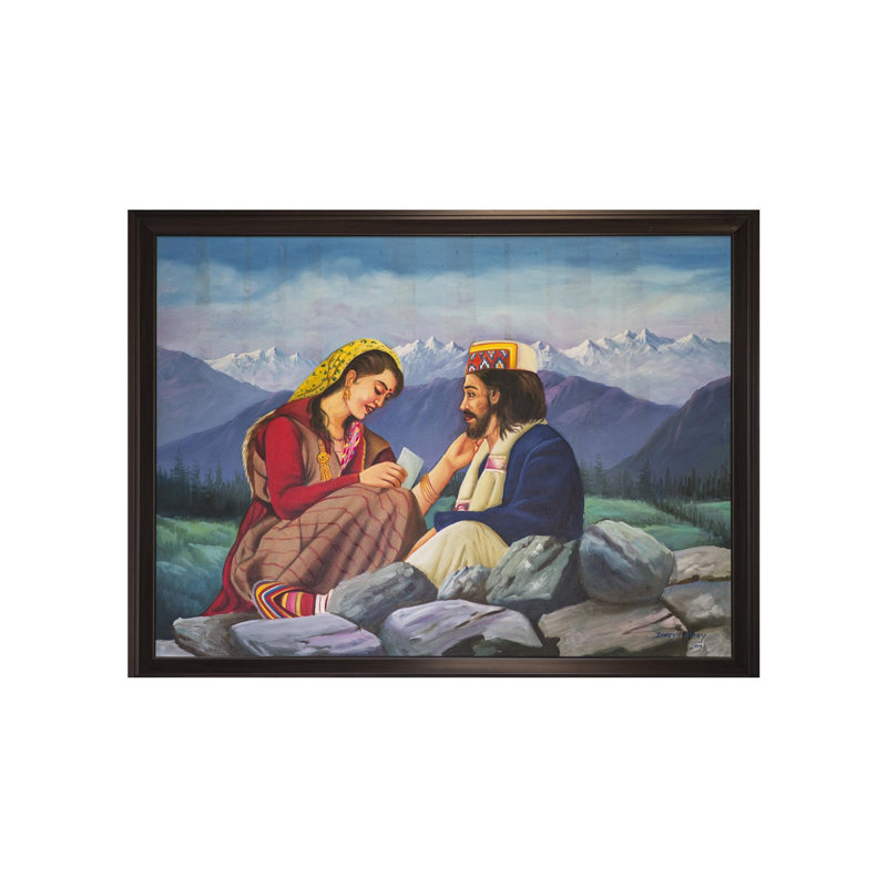 Émergence de souvenirs | Huile sur toile | Par Dinesh Attry | Avec cadre