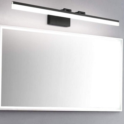 Luminaire de salle de bain moderne à DEL à intensité réglable à angle réglable de 180 °