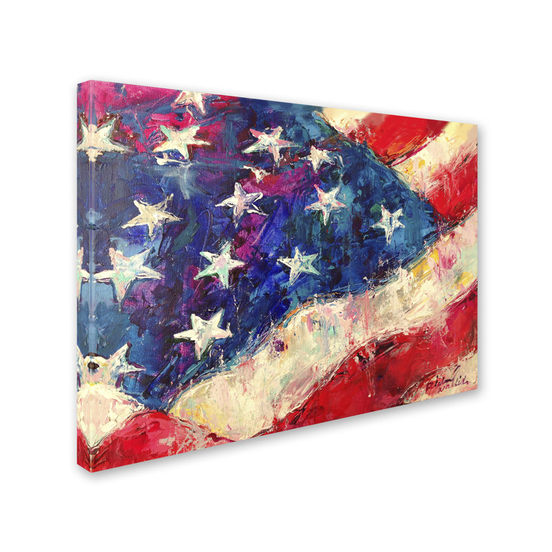 « art flag », reproduction sur toile tendue, H 35 po x l 47 po