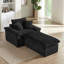 Canapé 51,77 pouces à assise simple et confortable avec repose-pieds unique pour une détente et une polyvalence ultimes-121048096