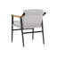 Chaise avec accoudoirs Latanyia en gris