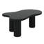 Table basse pour le salon, table basse en forme de nuage avec plateau de 1,5 po d'épaisseur et 3 pieds robustes, table centrale de conception irrégulière-830303791